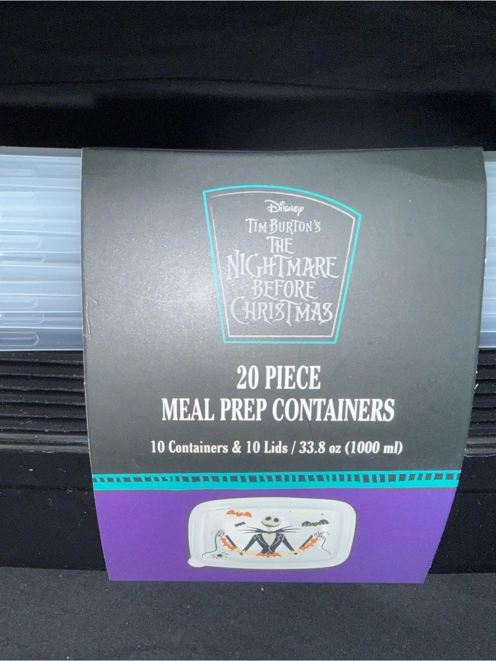 Disney The Nightmare Before Christmas White Meal Prep Containers - 20 Piece